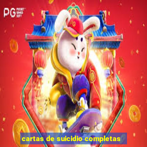 cartas de suicidio completas